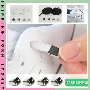 Elastic Shoe Laces No Tie Kids Adults Shoelaces No Tie Shoe Laces Black White - Picture 1 of 9