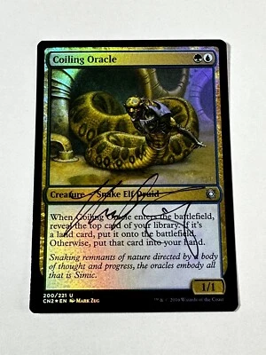 MTG Magic Coiling Oracle Signed FOIL Artist Proof X1 CN2 Conspiracy 2 Mark Zug - Image 1 of 2