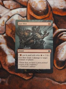 Magic the Gathering Gut Shot #3 Hand Painted Unique Custom MTG Alter - Picture 1 of 1
