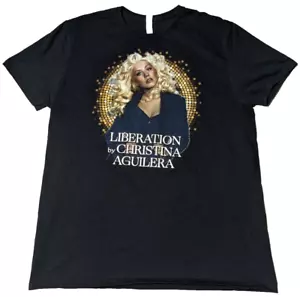 LIBERATION BY CHRISTINA AGUILERA 2018 TOUR Men XL Black Cotton Double-Sided Tee - Picture 1 of 13