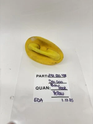 OEM 1995-1996 SEADOO SEA-DOO XP 717 720 JETSKI YELLOW BOW HOOK  292000488 - Image 1 of 3