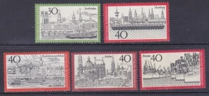 Alemania 1106-10 MNH OG 1973 Alemania Town Set  - Imagen 1 de 1