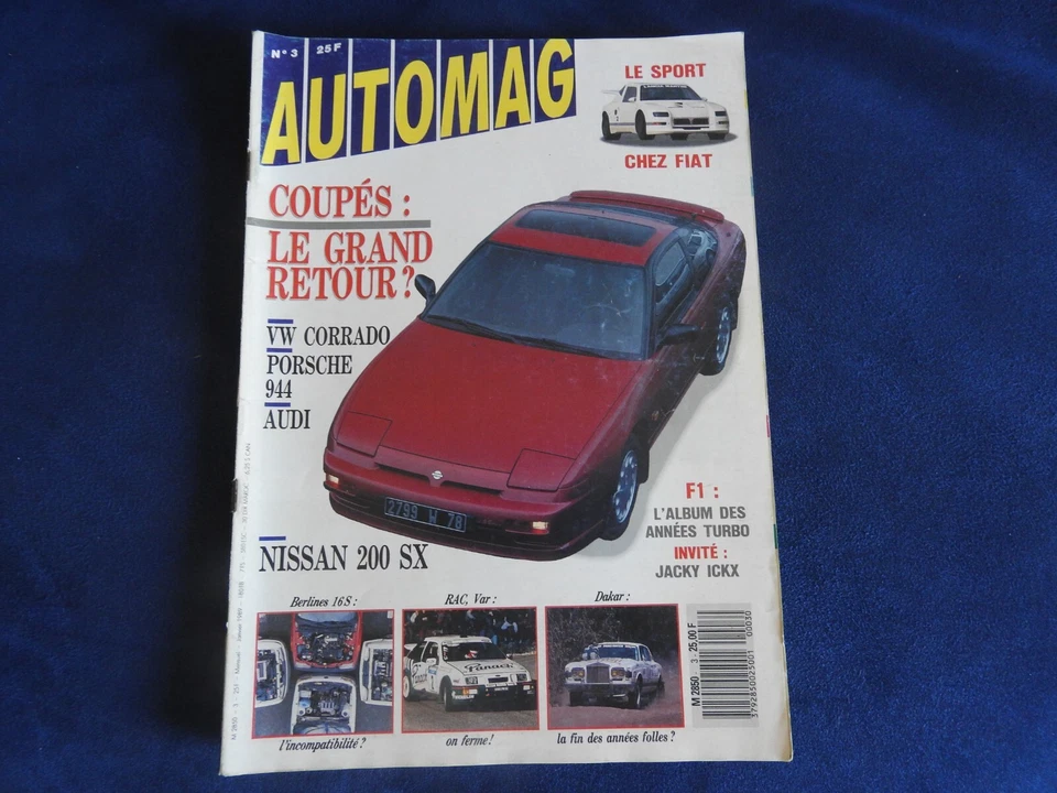 revue automag n°3 vw corrado G60 / porsche 944 / audi coupé 1989 - Photo 1/1