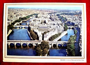 Pan Am Menü 1963 Regenbogen Service 707 nach Paris Frankreich 6 1/2 x 8 3/4 Zoll verfügbar - Bild 1 von 3
