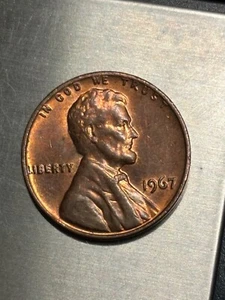 1967 3.2 gram penny off center L on rim + more errors - Picture 1 of 10