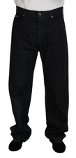 Dolce & Gabbana Black Washed Cotton Men Casual Denim Men's Jeans Authentic