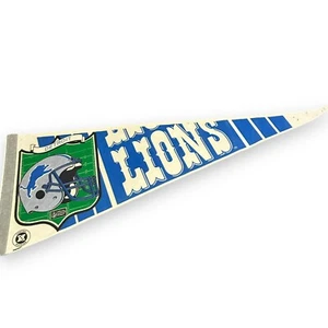 Banderín de casco vintage de los Detroit Lions 30x12 - Imagen 1 de 7