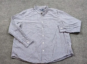 Camisa Vineyard Vines Para Hombres 2XL Azul Algodón Cuadros Manga Larga Calce Ajustado Tucker - Imagen 1 de 8