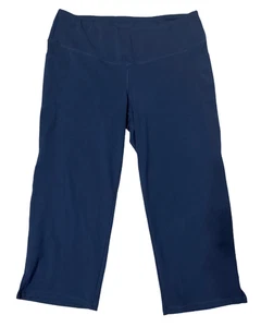 Jockey Fitness Navy Blue Jogger Yoga Capris Pants XXL - Picture 1 of 3