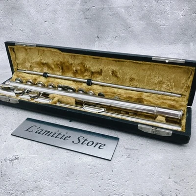 Flauto Muramatsu MODELLO 113 nichel argento con custodia strumento a fiato ma... - Immagine 1 di 4