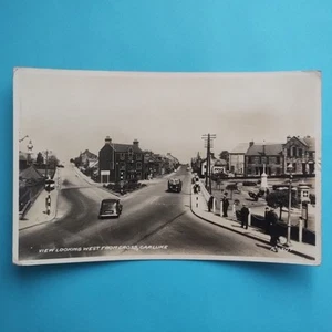 Carluke, Looking West from Cross, Lanarkshire - RPPC Pub. by Valentine's, c.1941 - Picture 1 of 2
