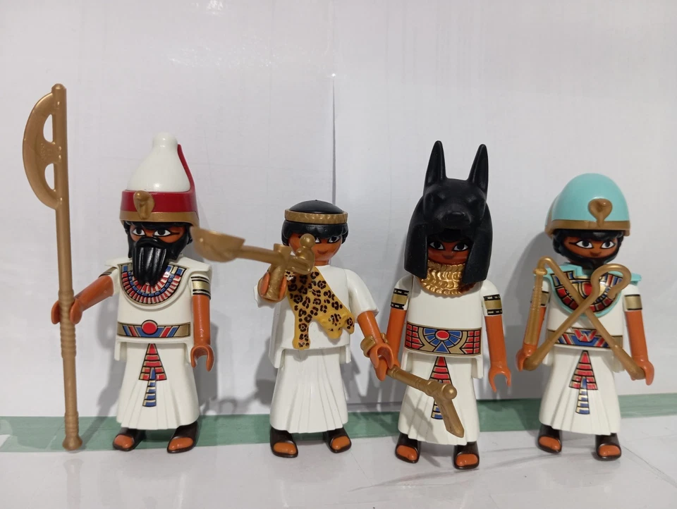 PLAYMOBIL EGYPTIAN FIGURES EGYPTIAN PYRAMID PHARAOH ANUBIS SOLDIER EGYPT TEMPLE - Image 1 of 1