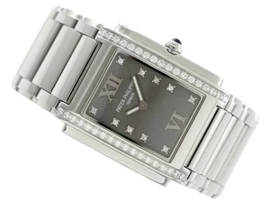 DAMENUHR PATEK PHILIPPE TWENTY~4 STAHL DIAMANT 23/30MM QUARZ REF. 4910/10A-010 - Bild 1 von 9