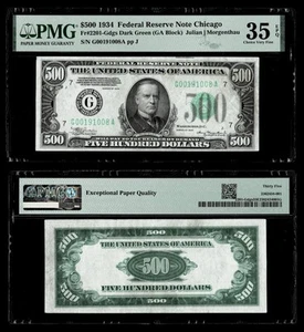 FR.#2201-G DGS 1934 $500 FEDERAL RESERVE NOTE ,CHICAGO~PCGS VERY FINE 35 EPQ - Picture 1 of 1