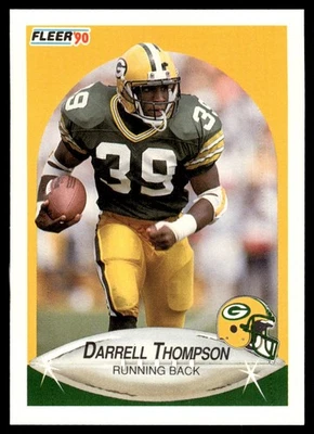 1990 Fleer Update Darrell Thompson Rookie Green Bay Packers #U-99 - Image 1 of 2
