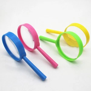  Lupa de lectura de mano pequeña de 4 piezas lupa colorida - Imagen 1 de 11