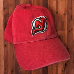 New Jersey Devils NHL Red Adjustable Baseball Cap Hat Twins Enterprise - Picture 1 of 4
