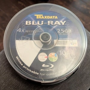 Traxdata Blu-ray 4x Printable BD-R Disc Set 25GB, 130min x18 - Bild 1 von 1