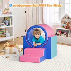 Kids 5-Piece Climb and Crawl Activity Play Set Safe Foam Blocks Soft Climber - Picture 1 of 11