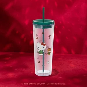 NWT 2025 Starbucks Hello Kitty 24 Oz Tumbler - Picture 1 of 4