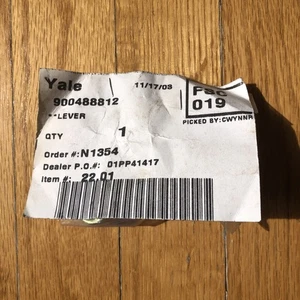 OEM 900488812, Yale, Bremseinsteller RH Hebel - Bild 1 von 2