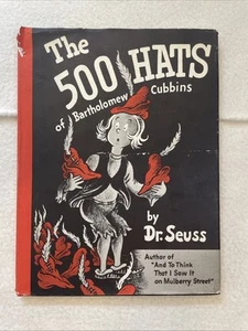 Vintage Dr. Seuss Book The 500 Hats Of Bartholomew Cubbins 1st Edition 1938 - Picture 1 of 11