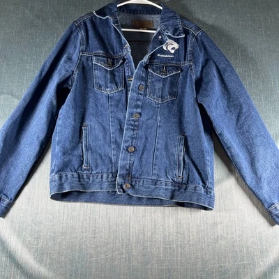 Chaqueta para mujer Port Authority talla XL azul abotonada bordada #ParksideTeam Foto 1 de 4