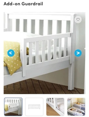 Carril de protección adicional Max and Lily White Foto 1 de 3