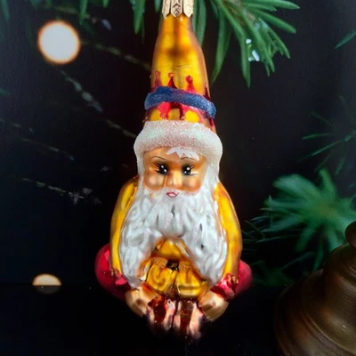 Christopher Radko ELFIN MAGIC JOLLY ELF Pantalones Rojos Árbol de Navidad Adorno Foto 1 de 4