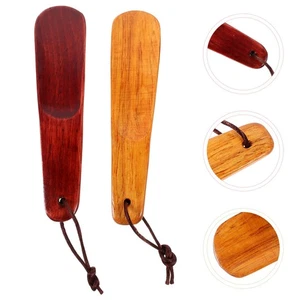 2 pezzi corna per scarpe portatili sollevatori per scarpe pigri aiutanti per scarpe da viaggio per anziani - Foto 1 di 12