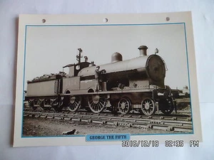 CARTE FICHE TRAIN GEORGE THE FIFTH - Foto 1 di 1
