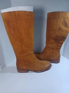 NEW Kork-Ease Women's Sydney Boot In Yellow Curry Size 11 Knee High Side Zip - Picture 1 of 21