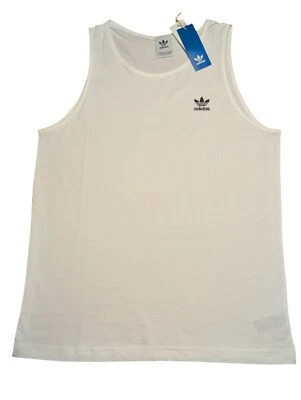 Nova Camiseta Regata Masculina Sem Mangas Adidas Essentials Branca JF6601 Nova Com Etiqueta - Imagem 1 de 2
