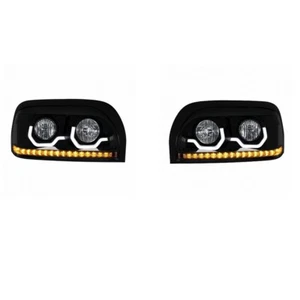 "Blackout" Freightliner Century Projection Headlights Driver and Passenger - Picture 1 of 5