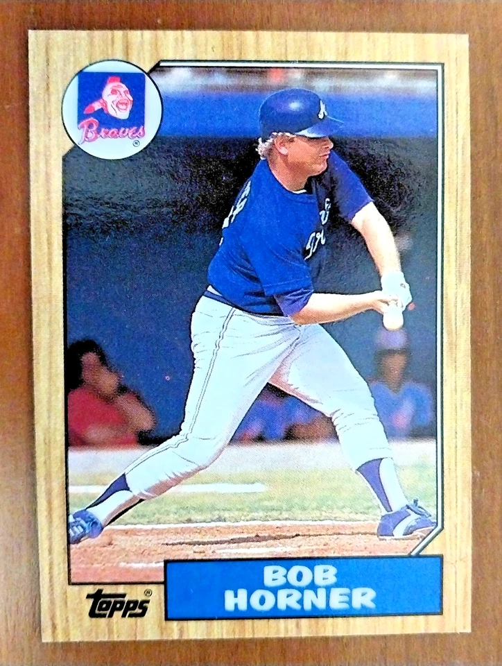 1987 Topps #660 BOB HORNER  First and Third base Atlanta BRAVES  EX  FREE ship - Imagem 1 de 1