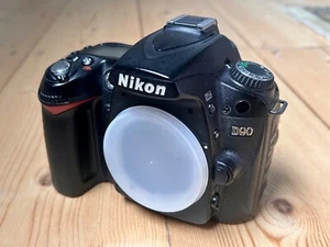 Nikon D90 DSLR with Battery, Charger, SD card, USB cable and Nikon strap - Picture 1 of 8