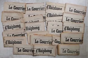 Lot 23 n° Le Courrier d'Haiphong 1904 & 1905 Indochine Vietnam Tonkin journal - Foto 1 di 19