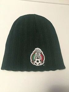 México Fútbol Equipo de Fútbol Invierno Gorro Calavera Gorra Sombrero Verde Nuevo Cosido Logotipo - Imagen 1 de 1