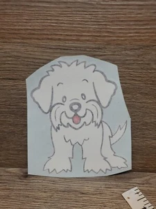 maltese dog sticker 3m Scotchcal - Bild 1 von 3