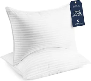 Juego de 2 almohadas de cama Beckham Hotel Collection estándar/queen size - - Imagen 1 de 9