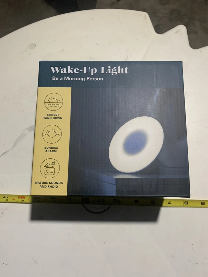 Wake-Up Light Sunset Wind Down Sunrise Alarm Nature Sounds Radio 060823MGL2 B189 - Image 1 of 1