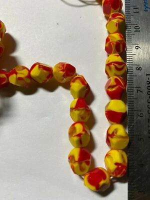 Cuentas pepitas de catedral checas pulidas al fuego Foto 1 de 4