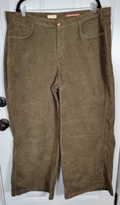 Pantalones Anthropologie Pilcro Talla Grande Marrón Pana Pierna Ancha Talla 18W Nuevos con Etiquetas - Imagen 1 de 8