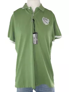 Marlboro Classic Polo Da Uomo L Xl Extra Large Verde Manica Corta Cotone Piquet - Foto 1 di 9