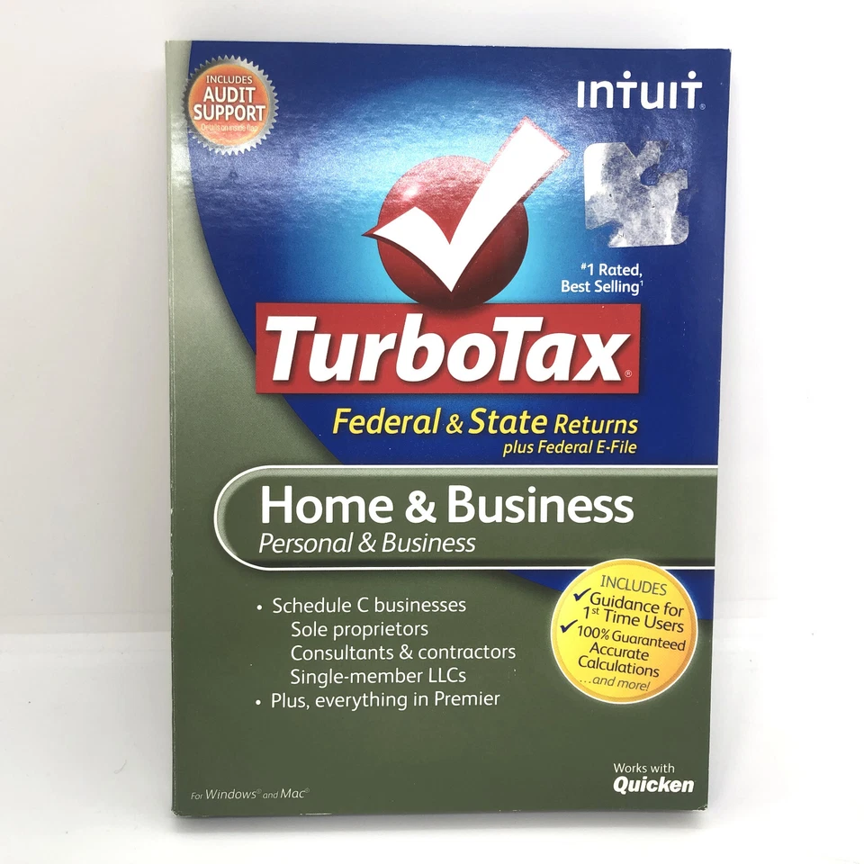 Intuit TurboTax 2011 Federal State Personal Home & Business for Windows and Mac - Image 1 of 2