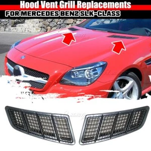 For Mercedes Benz SLK Class SLC W172 R172 2PC Front Bonnet Hood Vent Scoop Cover - Picture 1 of 10