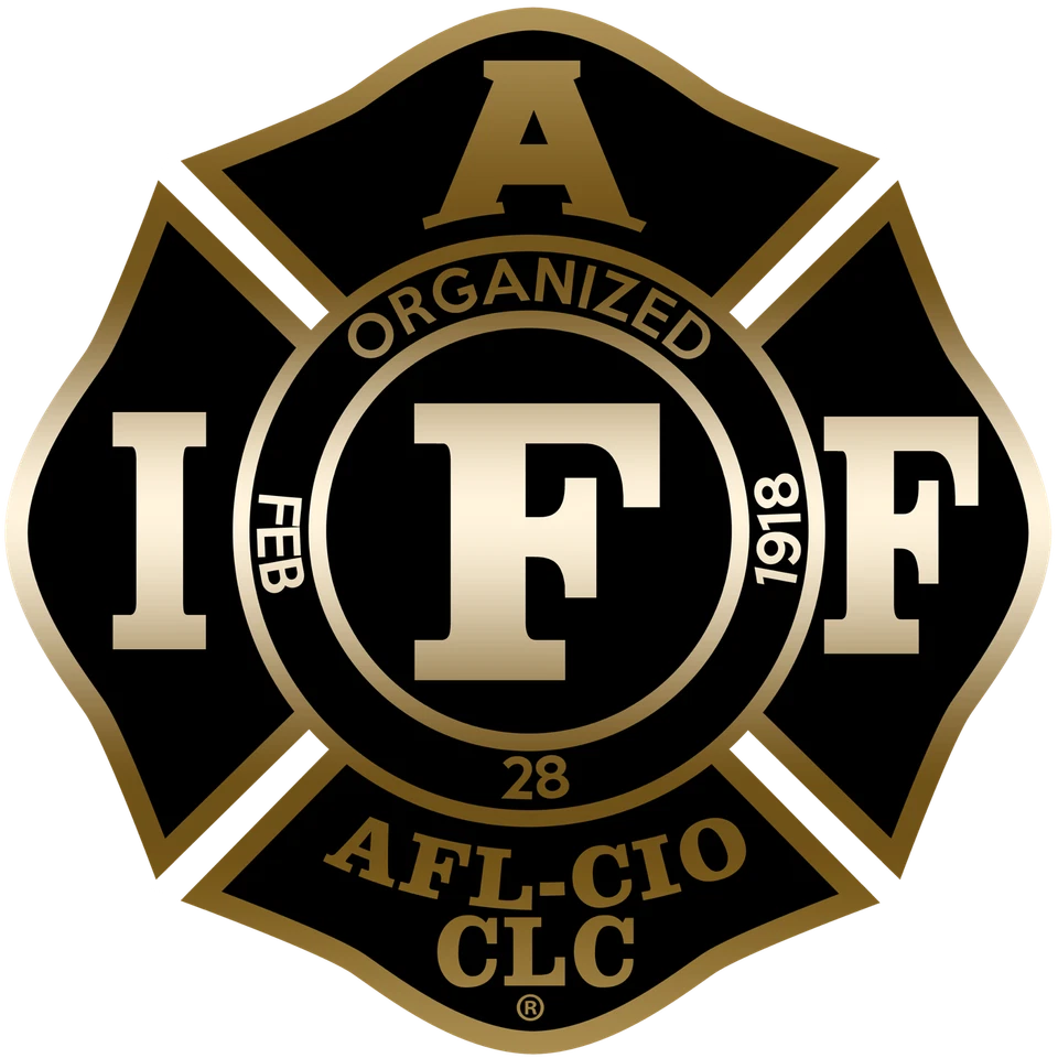 Calcomanía de vinilo de 4" reflectante desteñido negro y dorado IAFF Firefighter Us Made 4" Foto 1 de 1