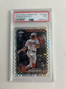 2024 TOPPS CHROME UPDATE X-FRACTOR #USC200 JACKSON HOLLIDAY ROOKIE RC PSA 9 - Foto 1 di 2