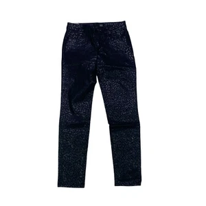 David Kahn Jeans Womens Size 28 Nikki Ankle Black Lynx Print Low Rise Denim - Picture 1 of 10