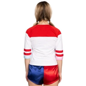 DC Villain SS Character Replica Harley Halloween Costume Cosplay 2-Piece PJ Set - Picture 1 of 10